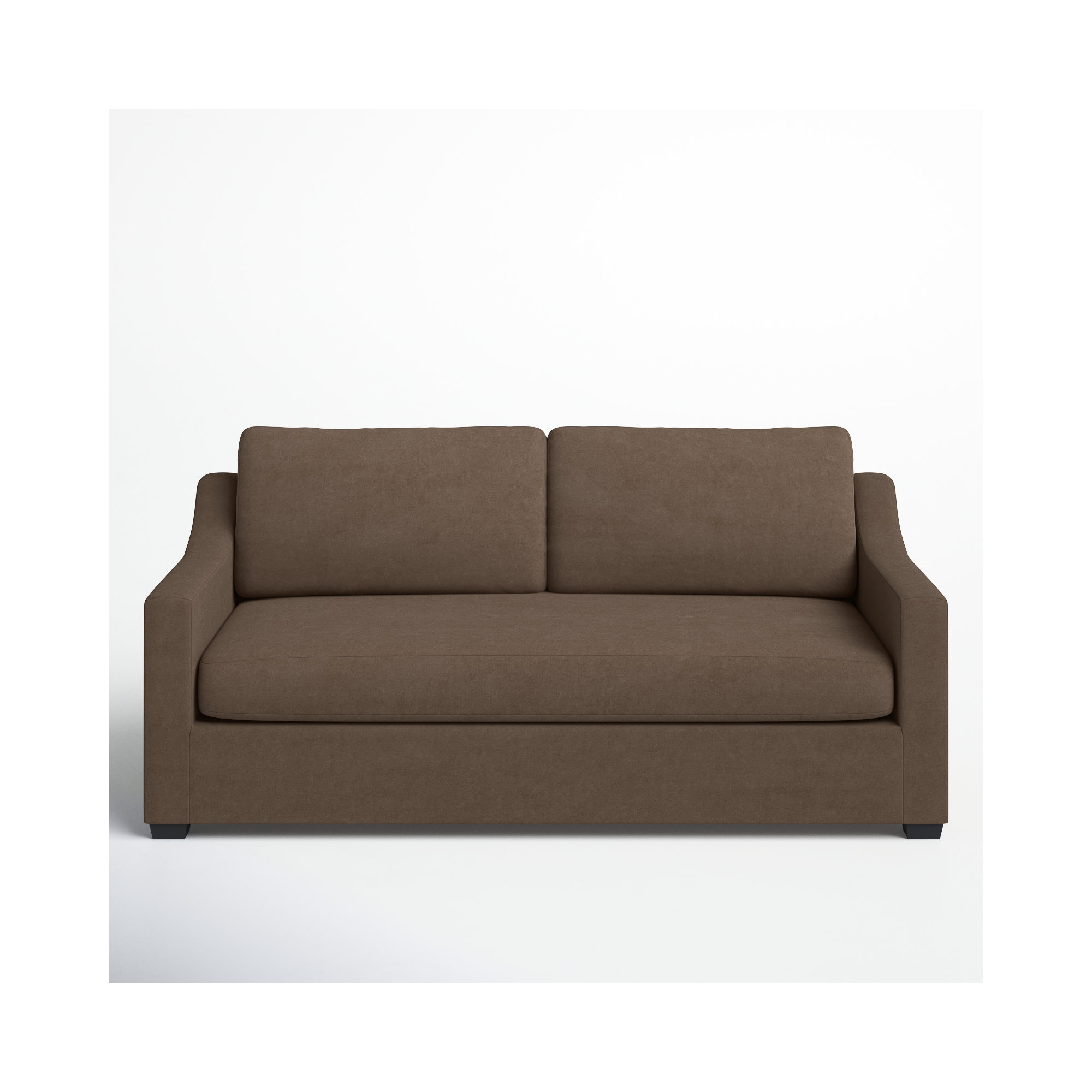 Cranbrook 88'' Upholstered Sofa, Bella Cocoa Performance Velvet