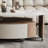 Microcrystalline stone telescopic coffee table
