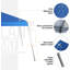 12 pi. L 12 pi. D Auvent escamotable en acier