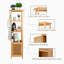 Armoire de salle de bain autoportante en bois massif Aditya