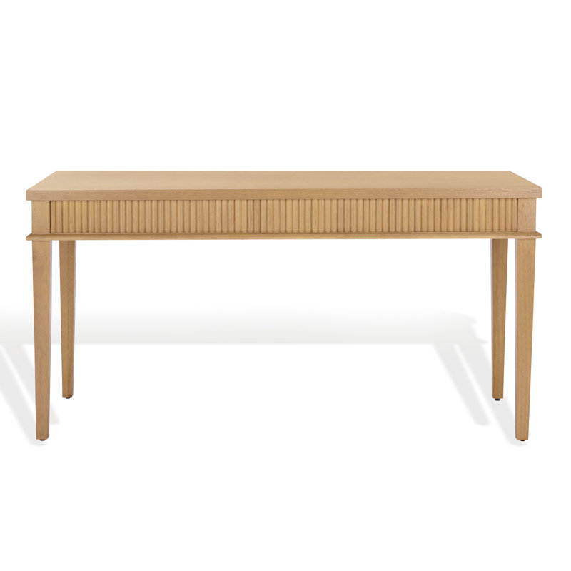 Shelbie 1 Drawer Reeded Desk, Oak