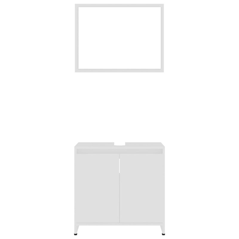 Avritt Bathroom Storage Furniture Set, White