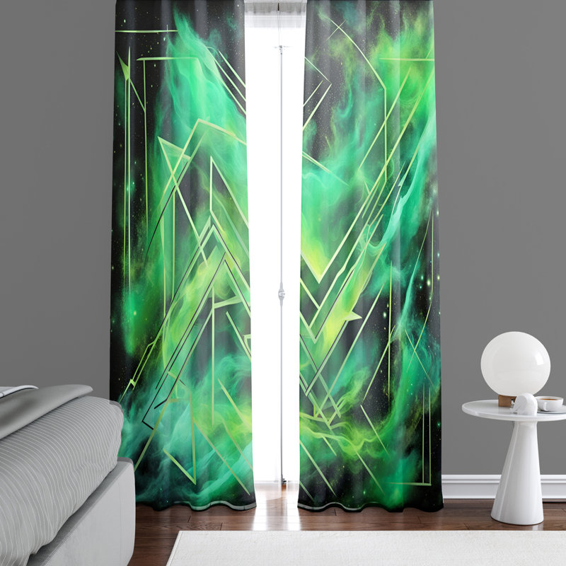 Paire de rideaux semi-transparents en polyester Eliott, L 20 po x L 61 po