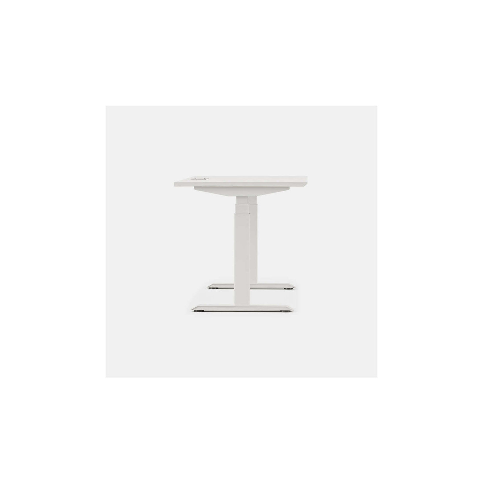 Standing Desk, 52" H x 60" W x 30" D, White, White