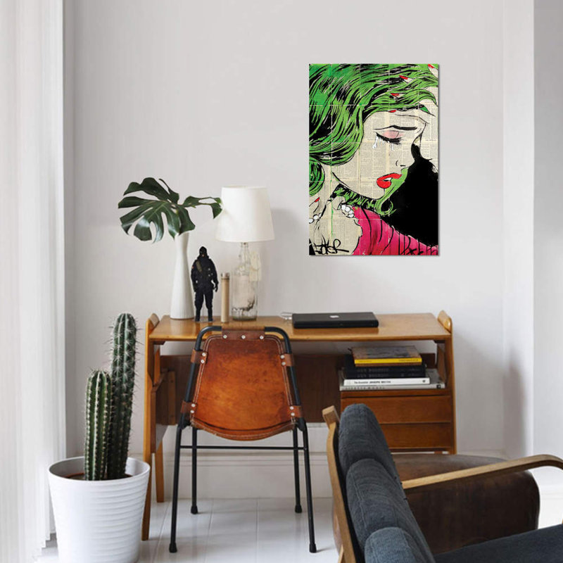 « pop princess », reproduction sur toile, H 18 po x l 12 po x P 1,5 po