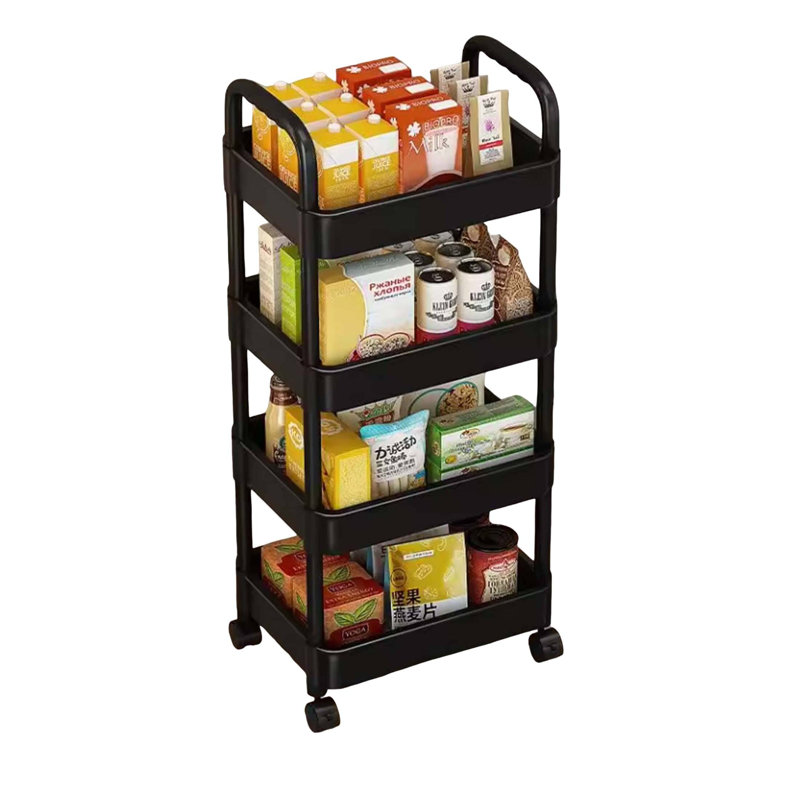 Barbonne 100cm H x 36cm W Utility Cart, Black