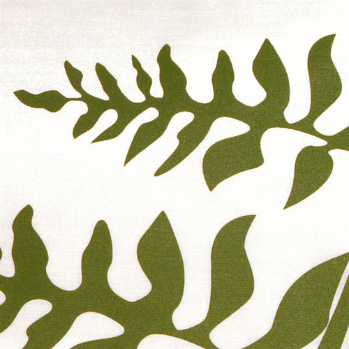 Coussin de lit Marion, Blanc / Vert