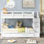 Lit superposé Twintwin avec lit gigogne et escalier blanc pour plus de commodité-2067419256