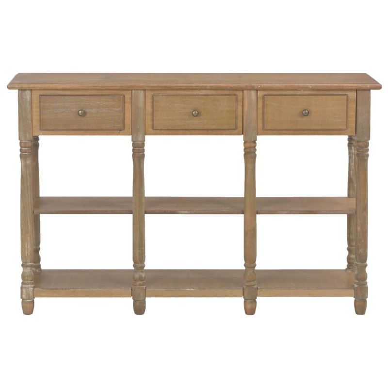 Khoury Console Table, 76cm H x 120cm W x 30cm D, Dark Brown, Dark Brown
