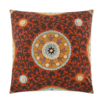 Tribal Thread Square Pillow Cover & Insert