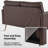 Bernardston 56.7'' Faux Leather Loveseat-100774341