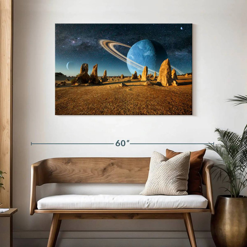 Oberle Barren Alien Planet, 30" H x 45" W