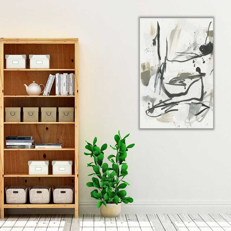 Serpentine Alphabet II - reproduction d'art sur toile, H 36 po x l 24 po