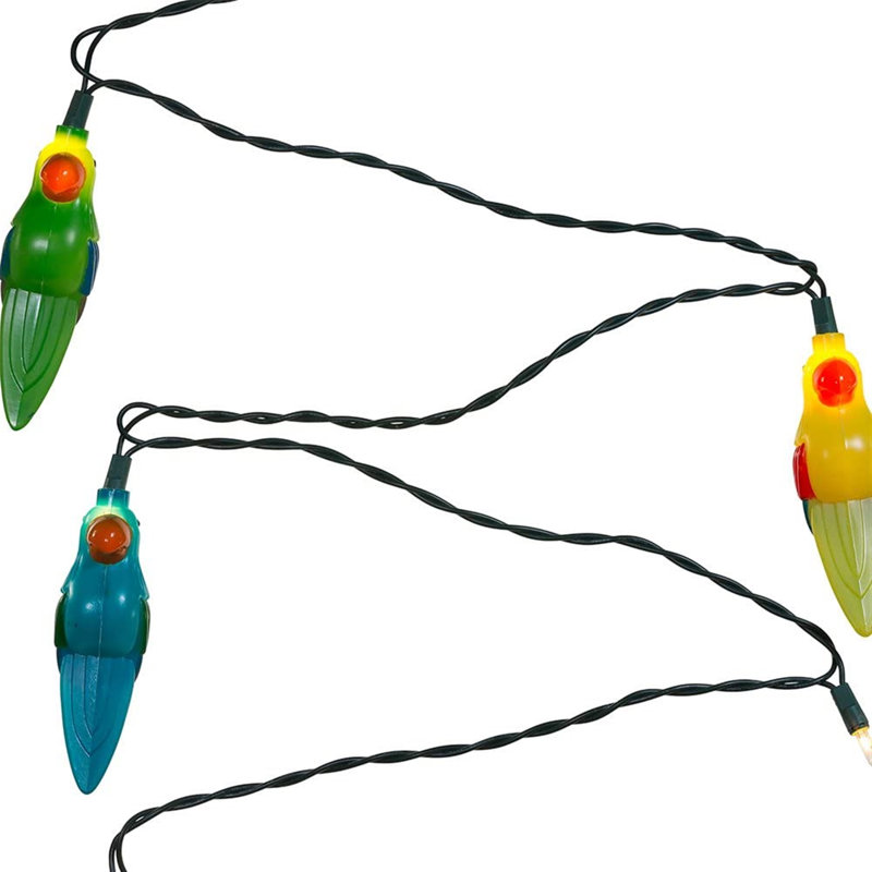 Lumières de chaîne 10 lumières perroquet