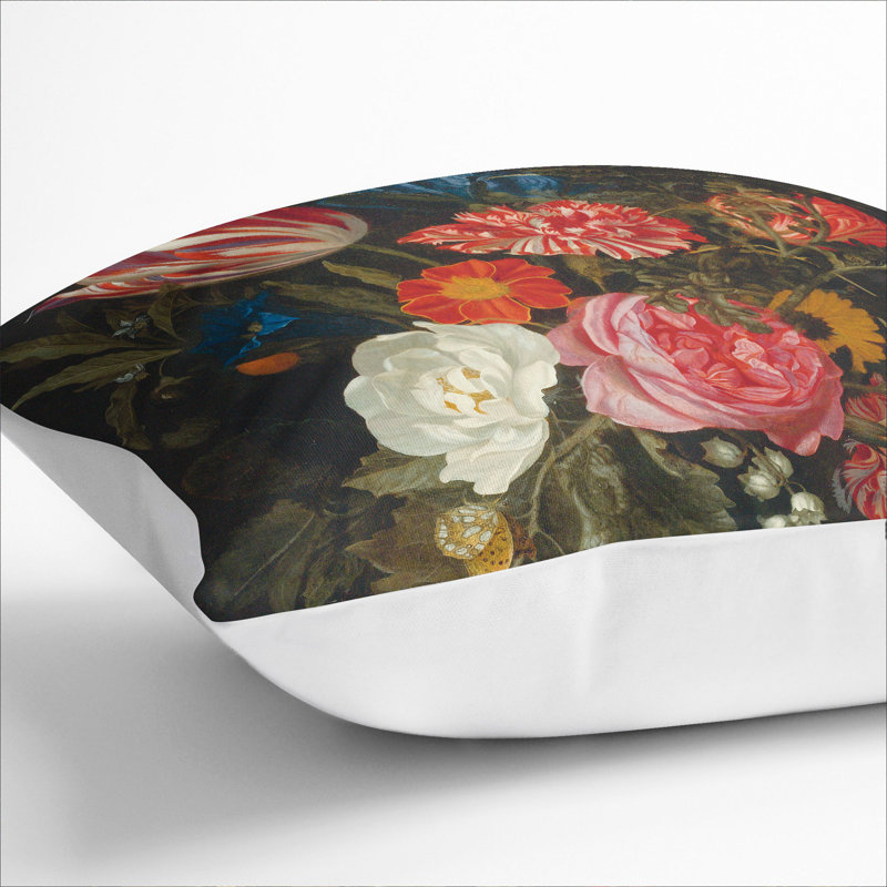 Square Cushion, 55cm H x 55cm W x 20cm D, White