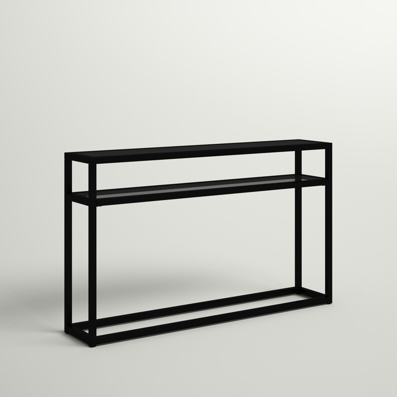 Swanage 50.25'' Glass Top Console Table