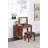 Traditional Vanity Set with Tufted Stool and Storage Drawers
