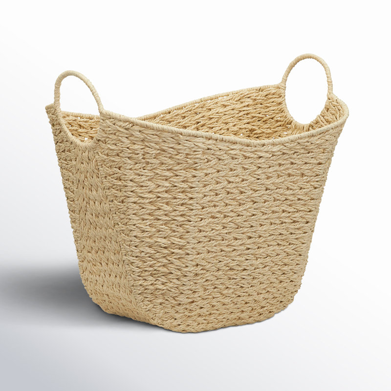 Panier à pelle avec poignées, Crème, crème
