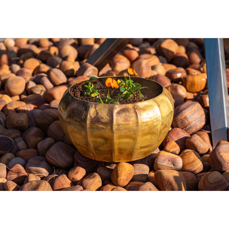 Meansville Metal Pot Planter, 17cm H x 31cm W x 24cm D