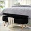 Banc de rangement avec repose-pieds ovale Luxury-125514319