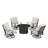 Deztini 4 - Person Patio Conversation Set with Cushions