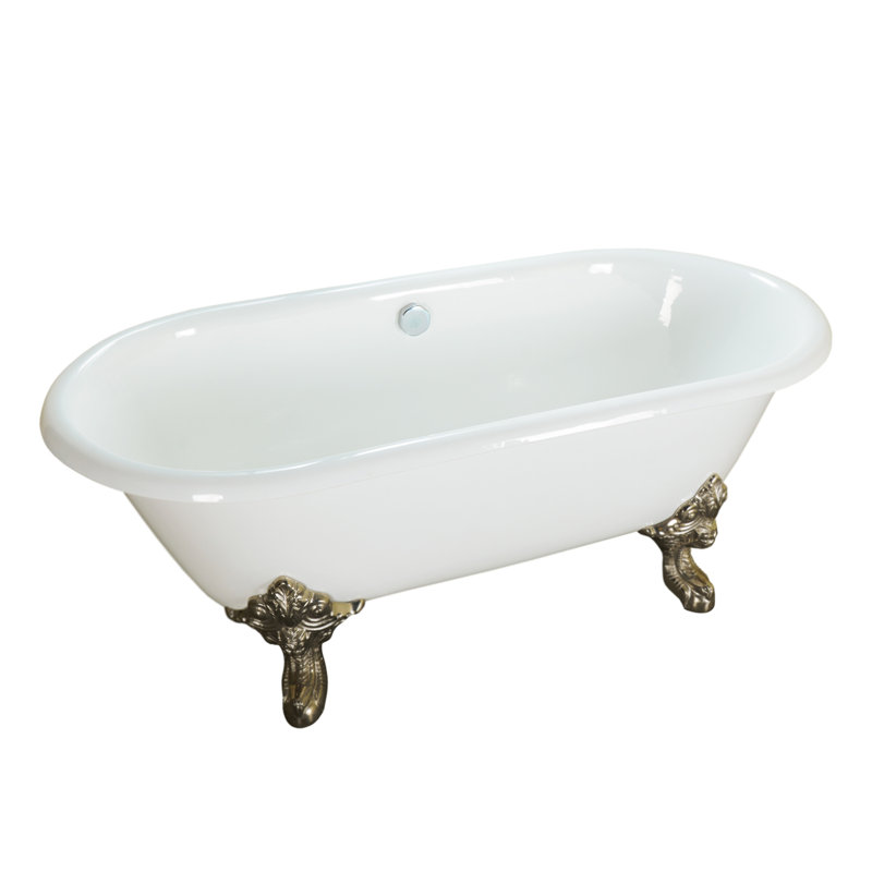 72'' x 31.5'' Soaking Cast Iron Bathtub