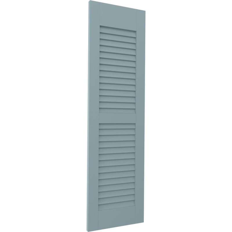 Deux volets à persiennes égales Americraft (par paire), 12", Bleu paisible, 45"