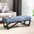 Chic Blue Bench With Button- Seat And Rectangular Shape, 16.5" H X 48.45" W 17.5" D Elegant In Look,
