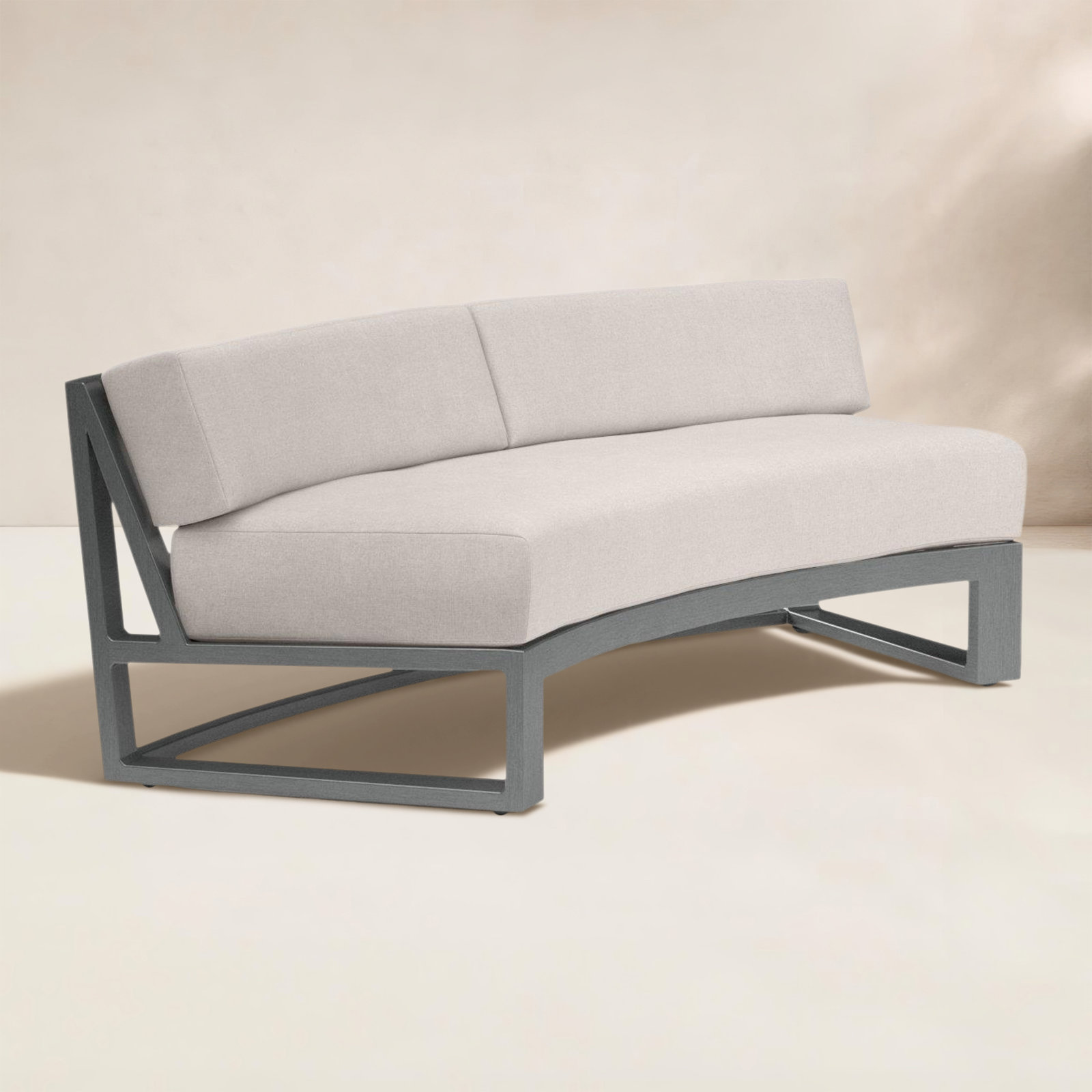 Georgie 69" Sunbrella® Patio Loveseat, Canvas Natural Sunbrella® Canvas