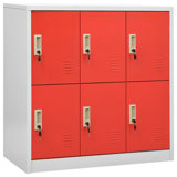 Locker Cabinet - Light Grey 35.4”X17.7”X36.4” Steel Storage Unit, Adjustable Shelves, Secure Locking Design
