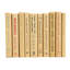Livres décoratifs - Ensemble de livres en bois de santal - 1 pied de livres brun clair