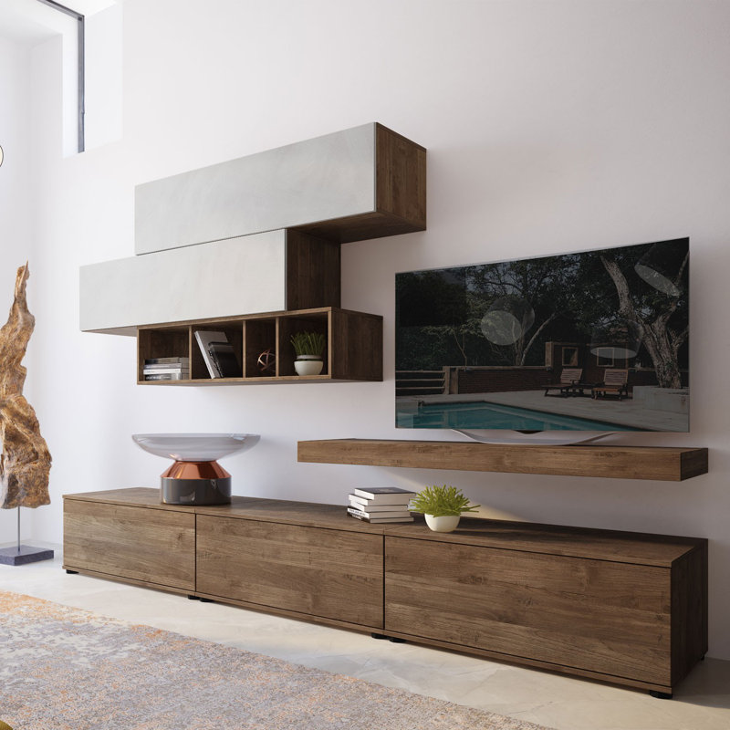 Pilcher Unfinished Living Room Walls for TVs up to 88"