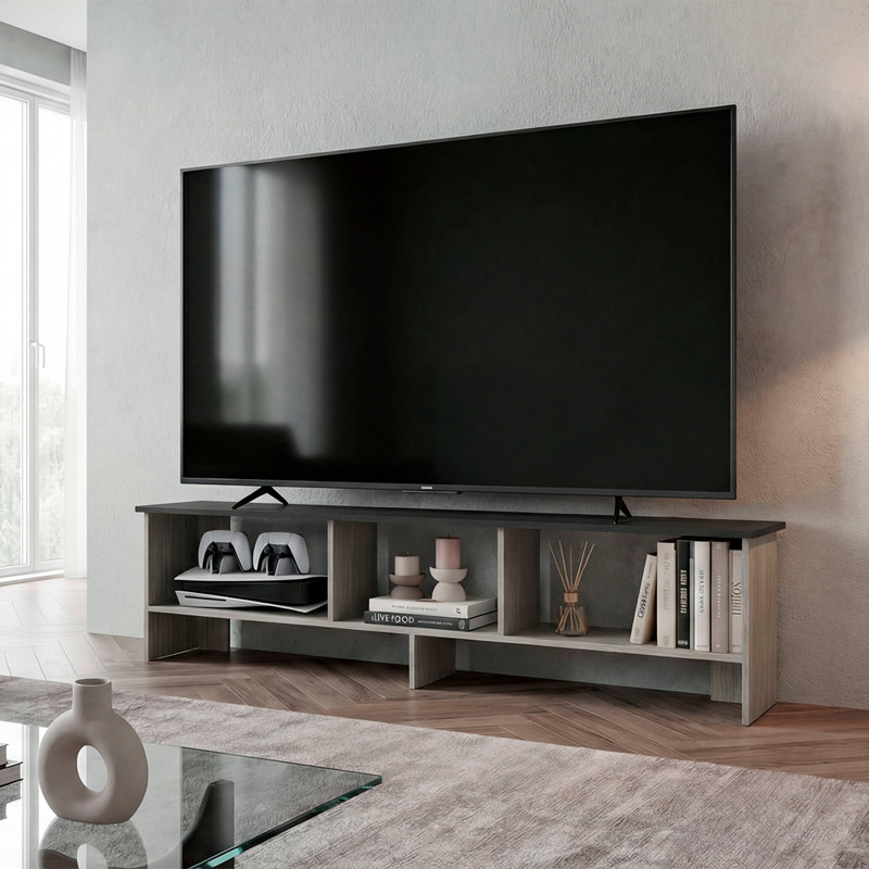 Meuble télé pour téléviseur 60 po Blacksburg, Wengé / Positano