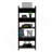 Home Office Set, Single Drawer, Keyboard Tray,Bookcase -Black