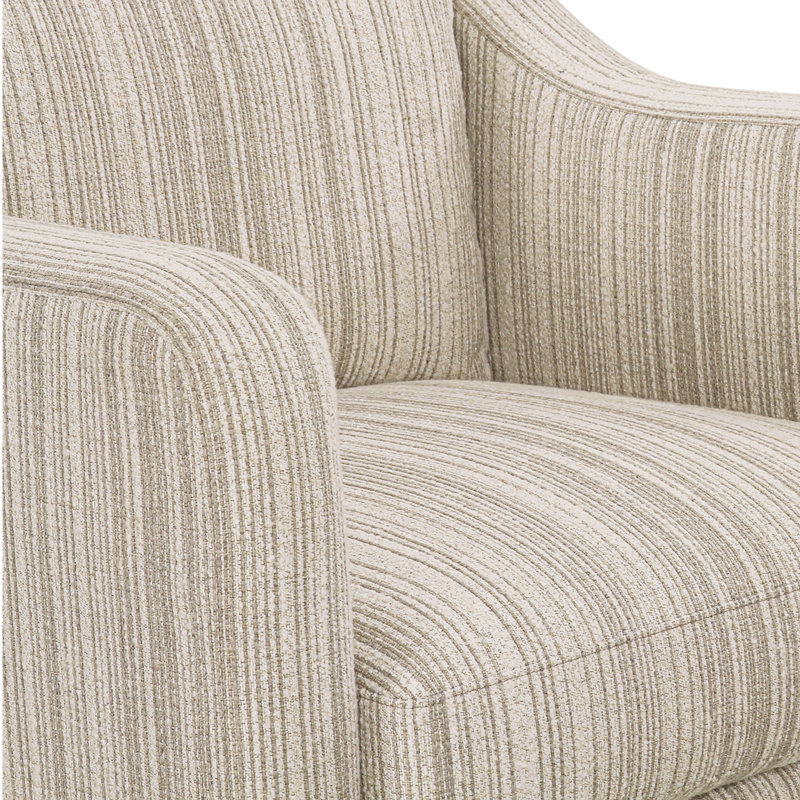 Hewitt Accent Chair Grey, Beige Stripe