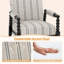 Chaise d'appoint rembourrée avec structure en bois d'hévéa pour le salon