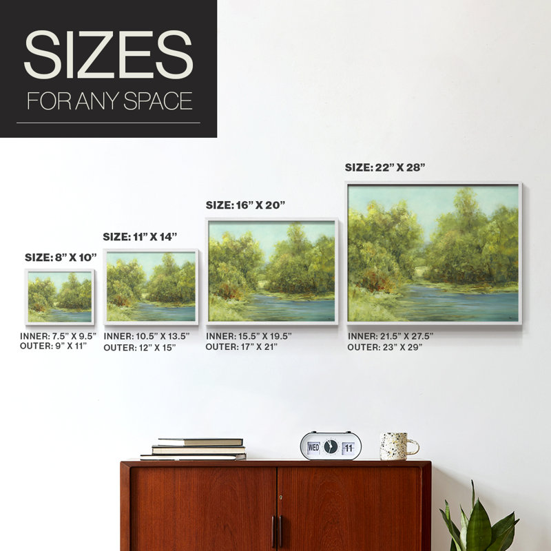 Country Views III - Reproduction encadrée - Restickable, H 8 po x l 10 po, Blanc