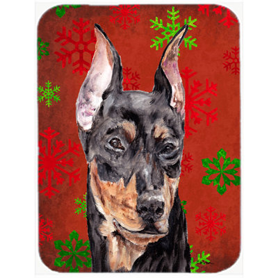The Holiday Aisle Ashlynn German Pinscher Glass Cutting Board