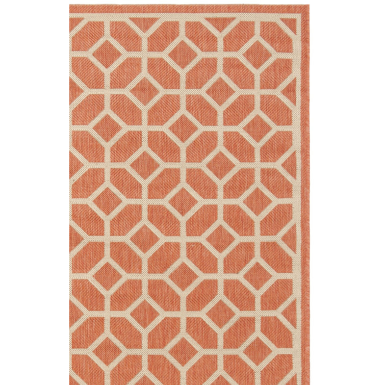 Kelli Linden 100 Performance Geometric Indoor/Outdoor Area Rug