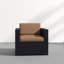Chaise d'extérieur avec coussins Arbedella Lawson-1981026611