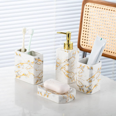 Meers Ceramic / Porcelain Bathroom Accessory Set