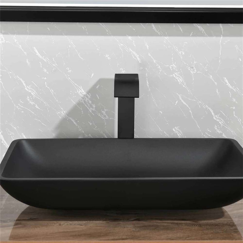 Système de douche à DEL à pluie au design luxueux noir mat avec jets et panneau de commande tactile