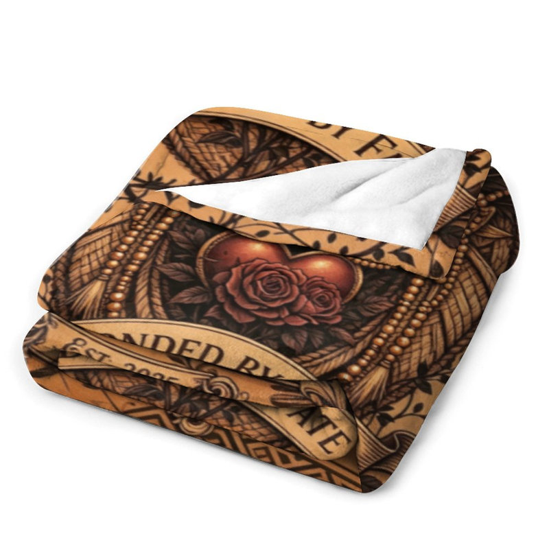 Jeté en flanelle Tribal Love Mask, 30 po x 40 po