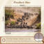 Adhésif mural amovible Peel and Stick Herd Wildebeest Crossing River Dusty-2097896415