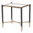23.5x18x23.5" Glass Top End Table