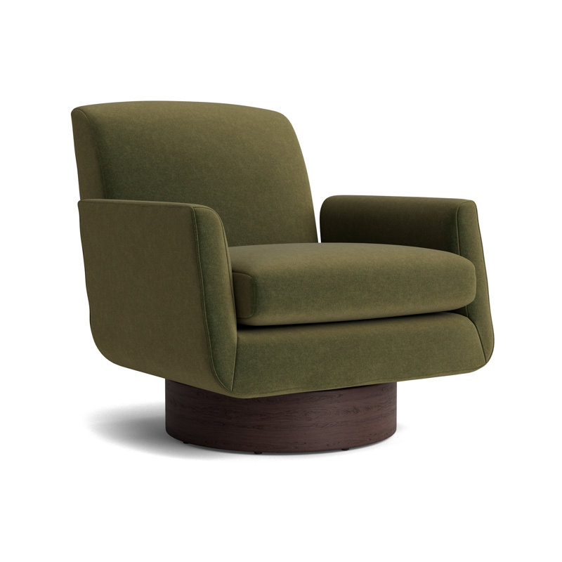Supernova Full Swivel Chair, Java, Performance Velvet - Balsam