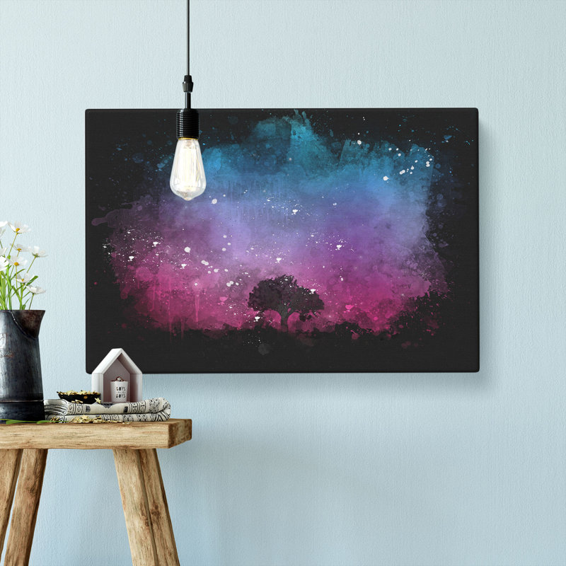 Tree Under the Cosmos - Wrapped Canvas, 40cm H x 60cm W x 3cm D