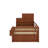 Twin Size Wood Platform Bed With Sample Bookshelf And Movable Wardrobe, Multifunctional Bed With Built-In Trundle Bed-49174060