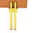 Orange 22 Inches Scratch Leather With Storage Function - Pet- Entryway Bench And Golden Stainless Steel Legs Space-2012848685