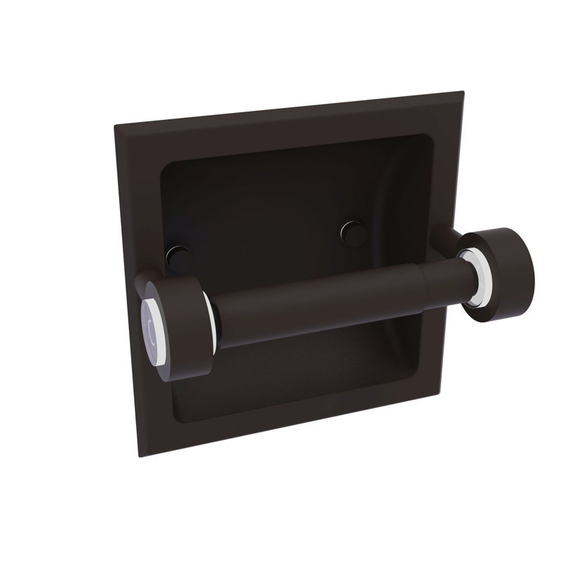 Porte-papier hygiénique encastré Margolis, Bronze huilé